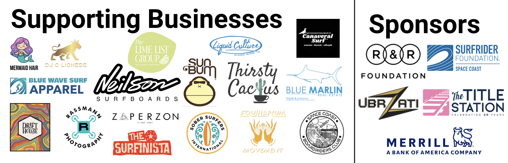 supporting businesses sun sand surf event space cost surfrider 2025